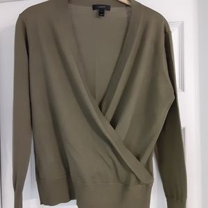 J Crew Cross Front Sweater